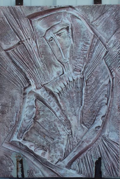 null Roger DESSERPRIT (1923-1985)

Portrait de femme, 1961

Bas-relief en ciment.

Monogrammé...