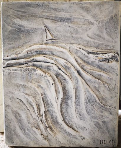 null Roger DESSERPRIT (1923-1985)

Composition, 1964

Bas-relief en ciment.

Monogrammé...