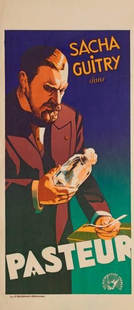 Anonyme Affiche pour le film Pasteur, 1935. Impr. P. Duvernay, Saint-Étienne. 88...