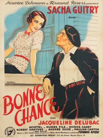 VENABERT Affiche pour le film Bonne Chance, 1935. Impr. de la Cinématographie française....