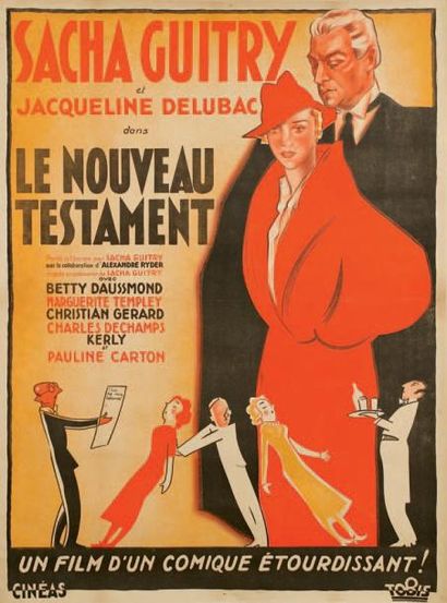 MARIANI Affiche pour le film Le Nouveau Testament, 1936. 160 x 120 cm (entoilée)....
