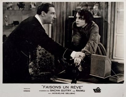[Sacha GUITRY] 5 Photographies d'exploitation pour le film Faisons un rêve, 1936....