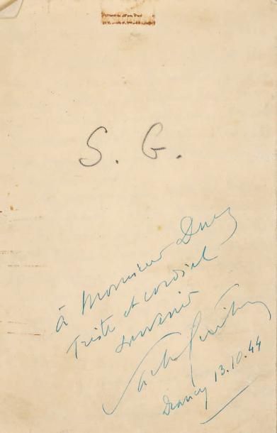 Sacha GUITRY [Ma défense]. Manuscrit autographe signé, Drancy 13 octobre 1944; [1]-29...