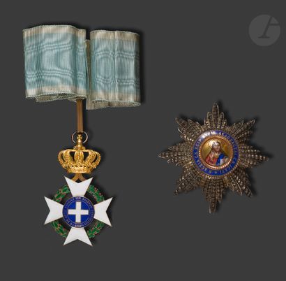 null GREECE 
ORDER OF THE SAVIOR, created in 1833. 
Grand Officer's set: 
- Commander's...