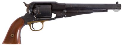 null Westerns Arms type Remington revolver, percussion, six shots, caliber 44
. Walnut...