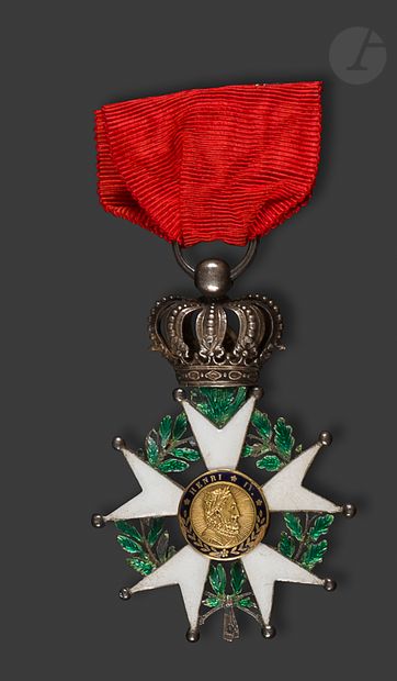 null FRANCE 
ORDER OF THE LEGION OF HONOR 
Knight's star of the July Monarchy period....