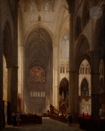 null Jules Victor GENISSON (Saint Omer 1805 - Bruges 1860 ?)
Prédication dans Westminster...