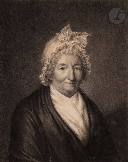 École FRANÇAISE vers 1800
Portrait de femme...
