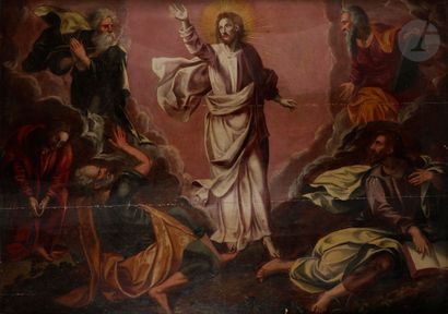 null École FLAMANDE du début du XVIIe siècle, suiveur de Marten de VOS
La Transfiguration...