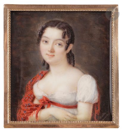 null Balthazar-Charles LARPENTEUR (Versailles, 1783 - après 1843)
Miniature à décor...