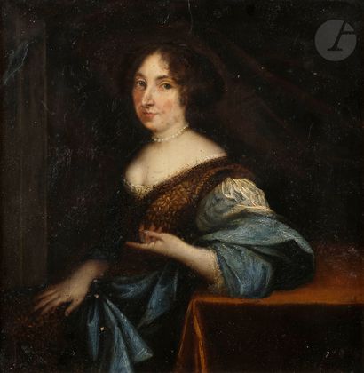 null École FRANÇAISE du début du XIXe siècle, dans le goût de Pierre MIGNARD
Portrait...