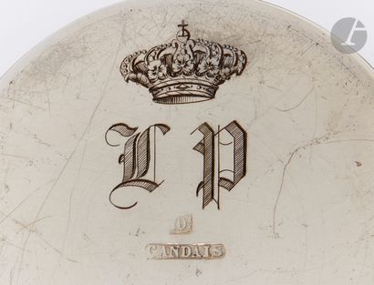 null PARIS 1834 - 1848
Timbale droite en métal doublé au 10° d’argent, l’intérieur...