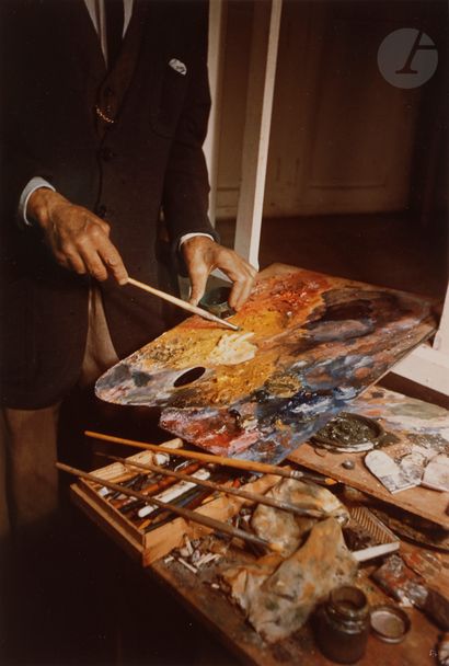 null Gisèle Freund (1908-2 000)
Pierre Bonnard dans sa villa Le Bosquet au Cannet,...