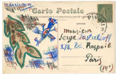 Mikhaïl LARIONOV (1881-1964). Carte postale...