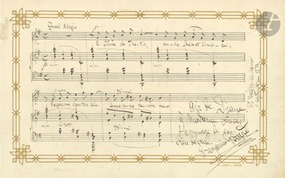null Benjamin GODARD (1849-1895). P.A.S. musicale et 3 L.A.S., Saint-Valery-en-Caux...