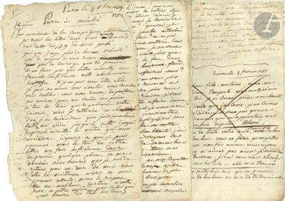 null [Pierre-Augustin Caron de beaumarchais (1732-1799)]. Correspondance autographe...