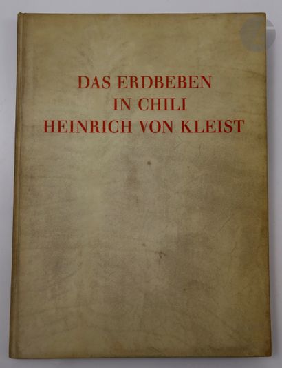 null KLEIST (Heinrich von).
Das Erdbeben in Chili.
Berlin : Fritz Heyder, [1921]....