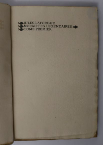 null LAFORGUE (Jules).
Moralités légendaires.
Londres : Hacon & Ricketts ; Paris...