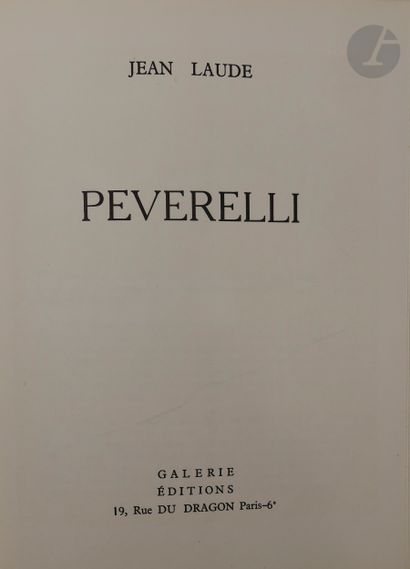 null [PEVERELLI (Cesare)].
Ensemble de 7 catalogues et brochures consacrés à l'artiste...