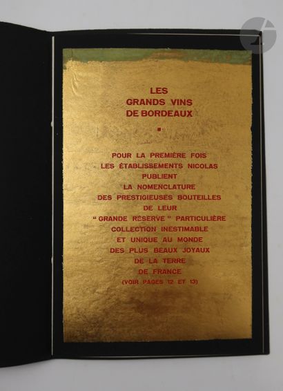 null VIN - ÉTABLISSEMENTS NICOLAS.
Ensemble de 13 catalogues illustrés in-8. 1929-1951.


-...