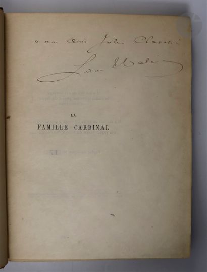 null HALÉVY (Ludovic).
La Famille Cardinal.
Paris : Calmann Lévy, 1883. — Petit in-8,...