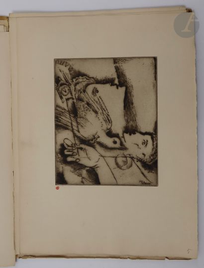  EEKMAN (Nicolas). Jeux de dés. [Paris : Éditions Bonaparte, 1930]. — Album in-folio,...