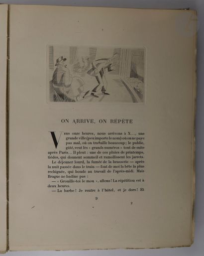 null COLETTE.
L'Envers du music-hall.
Paris : Au sans pareil, 1926. — In-4, broché,...