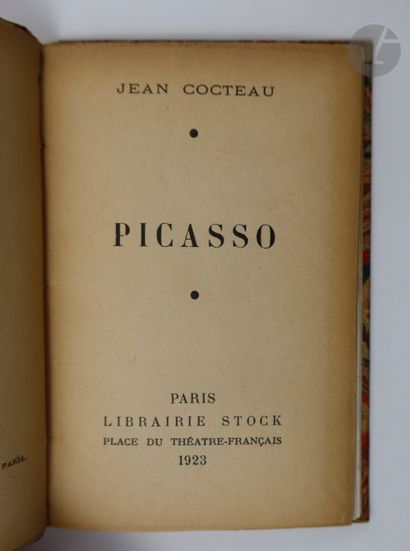 null COCTEAU (Jean).
Picasso.
Paris : Librairie Stock, 1923. — In-16, cartonnage...