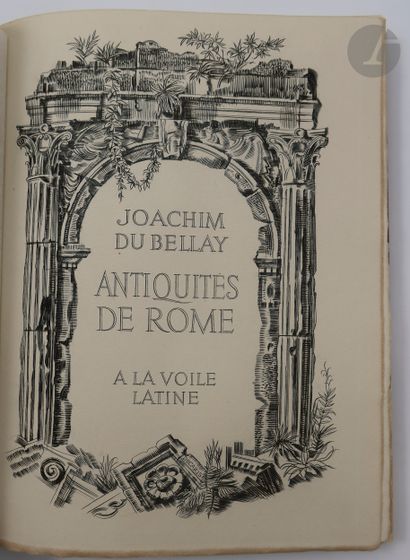 null DU BELLAY (Joachim) - DECARIS (Albert).
Le Premier livre des Antiquitez de Rome...