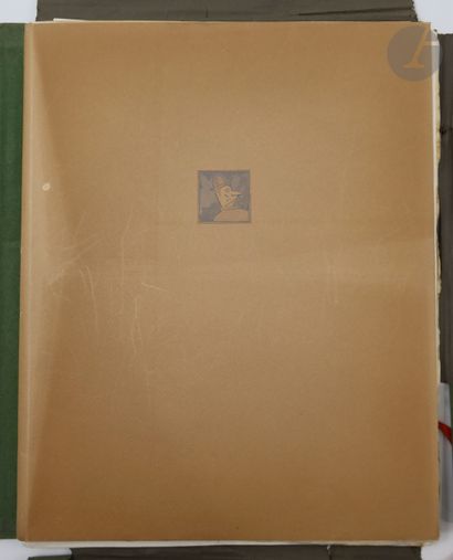  JARRY (Alfred). Guignol l'autoclète. S.l. : chez l'artiste, 1948. — In-4, en feuilles,...