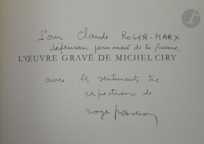 null PASSERON (Roger).
L'Œuvre gravé de Michel Ciry 1949-1954. [1955-1963 ; 1964-1970].
Paris...