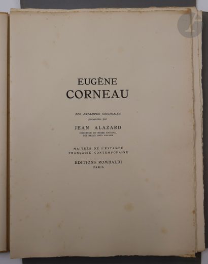 null CORNEAU (Eugène).
Dix estampes originales présentées par Jean Alazard.
Paris...