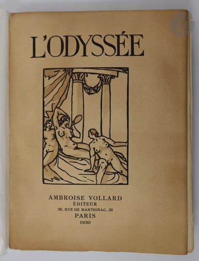  HOMÈRE - BERNARD (Émile). L'Odyssée. Paris : Ambroise Vollard, 1930. — 2 volumes...