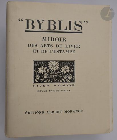 null [REVUE].
“Byblis”. Miroir des arts du livre et de l'estampe.
Paris : Albert...