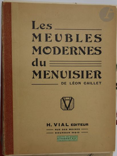 null [MOBILIER].
Ensemble de 5 albums :


- BERTIN (L.). Meubles ornés de Bronzes....