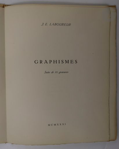 null LABOUREUR (Jean-Émile).
Graphismes.
Paris : aux dépens de l’auteur, 1931. —...