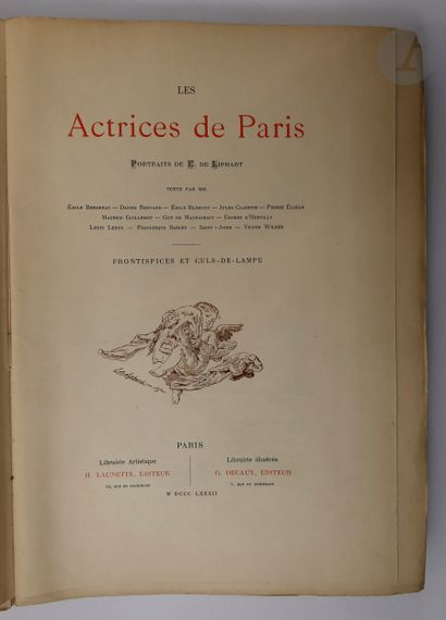 null [THÉÂTRE] - COLLECTIF.
Les Actrices de Paris.
Paris : Librairie Artistique H....