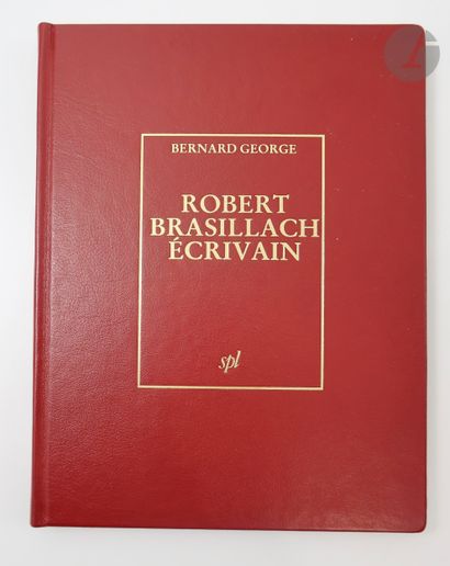 null BRASILLACH (Robert).
Ensemble d'ouvrages de et sur Robert Brasillach.

Comprend,...
