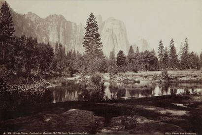 Isaiah West Taber (1830-1912) River View, Cathedral Rocks, 2,678 feet, Yosemite,...