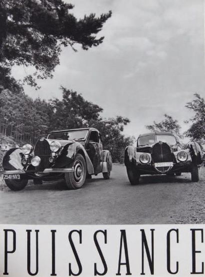 Bugatti. Le pursang de l'automobile. 1937 Catalogue publicitaire pour les automobiles...