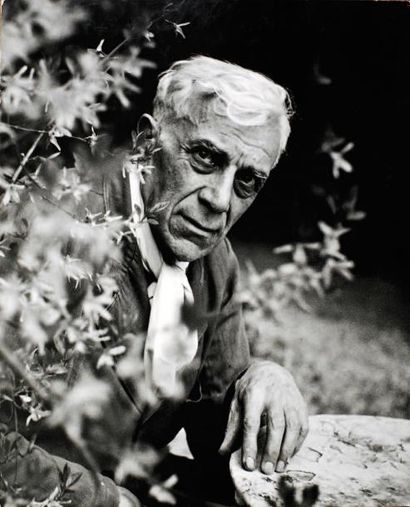 Robert Doisneau (1912-1994) Georges Braque, 1953. Epreuve argentique d'époque, contrecollée...