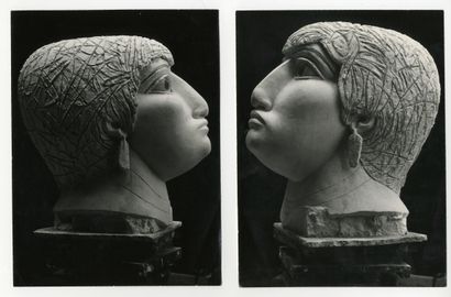 null André Morain et divers 
Œuvres d'Émile Gilioli, c. 1960-1970. 
L'ange gardien,...