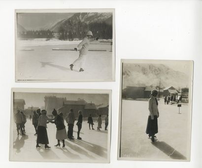 null Agence Meurisse 
La mode pour les sports d'hiver, c. 1910. 
Quatre épreuves...