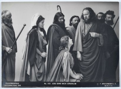 null F. Bruckmann
Jeu de la Passion (représentation de la Passion du Christ à Oberammergau),...