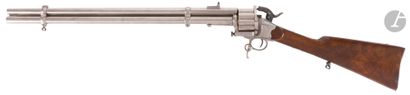 null Carabine « Le Mat » à percussion centrale modèle 1881, dix coups. 9 coups rayés...