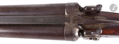 null Remington "Coach gun" rifle, two shots, 12 gauge. 

Side-by-side 46 cm barrels,...