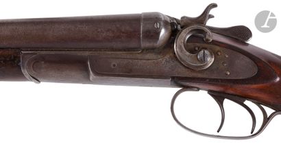 null Remington "Coach gun" rifle, two shots, 12 gauge. 

Side-by-side 46 cm barrels,...