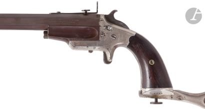 null Pistolet carabine « Frank Wesson » modèle 1870, un coup, calibre 22 Rimfire.

Long...