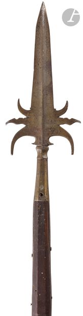 null Halberd of Sergeant of the City of Lyon.

Iron of estoc with four hollow sides,...