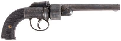 null Playfair" percussion revolver, six-shot, 44 caliber, double action. 

Barrel...